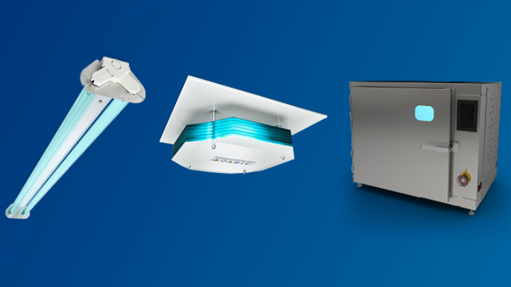 range of Philips UV-C lamps, luminaires, devices, control systems and services